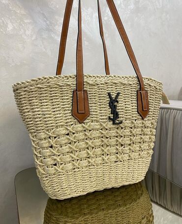 guees torba: Beach bag, YSL, Material: Straw