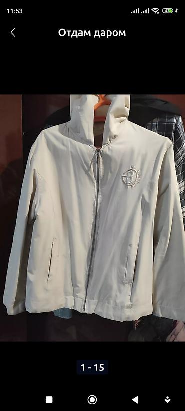 Демисезонные куртки: Куртка Джинсовая Новая,цвет черный слегка с потертостями, 48- — 4