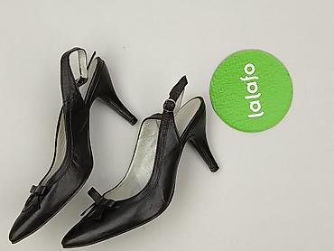 waska stopa: Czarne czółenka damskie typu slingback FOREVER - Rozmiar: 35 — 3