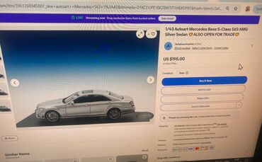 Avtomobil modelləri: Mercedes, 2008 il, 1:43, Dəmir, Ödənişli çatdırılma — 2