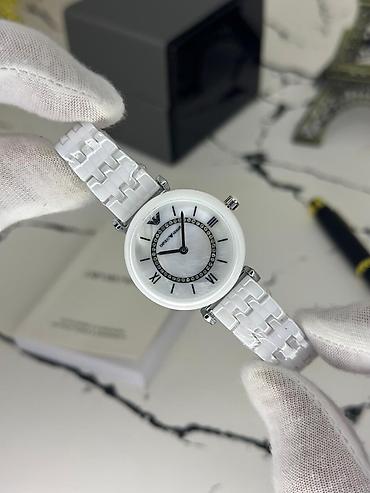 Aksesuarlar: Yeni, Qol saatı, Emporio Armani, rəng - Ağ — 4