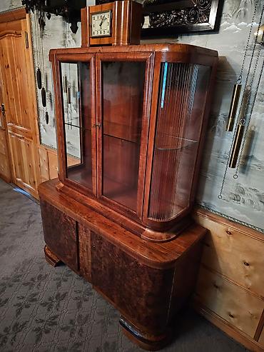 Антиквариат: Сервант-витрина буфет Лейпциг. Ретро. ГДР 1960 год. Фабрика Robert — 2