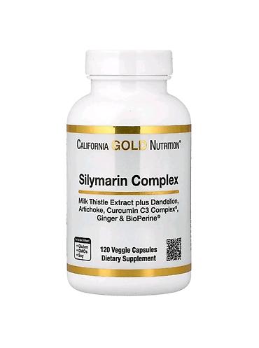 centrum vitamin: California Gold Nutrition – Silymarin Complex, 120 kapsul (vegan) — 1