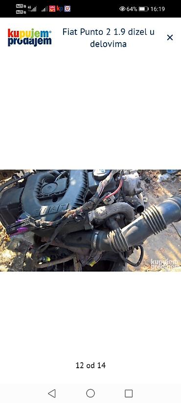 Ostalo: Fiat Punto II 1.9 JTD/dizel – u delovima Raspoloživi originalni — 12