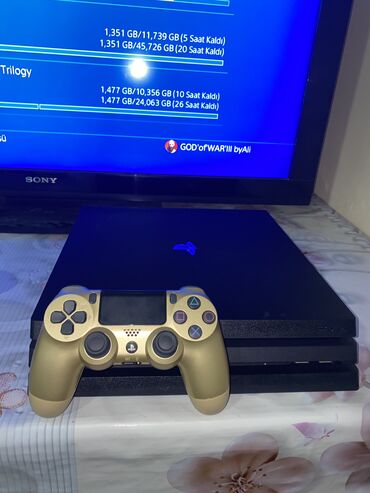 PS4 (Sony Playstation 4): Ps4 pro idel vezyetde deməy olarki heç işlənməyib Sadece DİSKLE