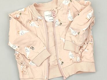 komplet sukienka i sweter: Sweatshirt, Fox&Bunny, 6-9 months, condition - Good