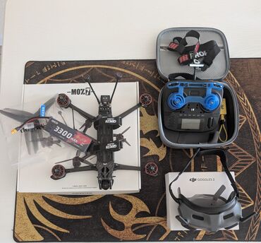 Дроны: Fpv комплект. gerpc moz 7 o3, dji googles 2, radiomaster boxer. налет