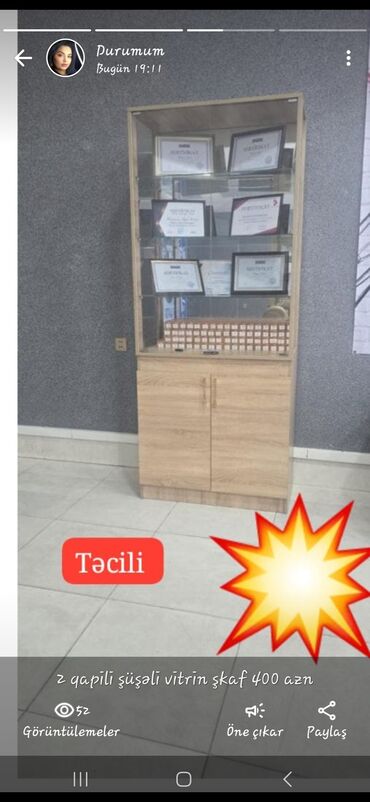 tibbi forma: Yeni, Saş kəsimi üçün masa, Güzgülü