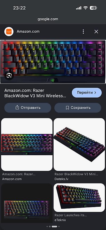 razer huntsman mini: Клавиатура, Razer, Механическая, Bluetooth подключение, Размер: 80% — 4