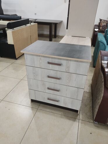 Комоды для одежды: Комод для одежды, Новый, С зеркалом, ЛДСП, цвет - Белый, Бесплатная доставка — 6