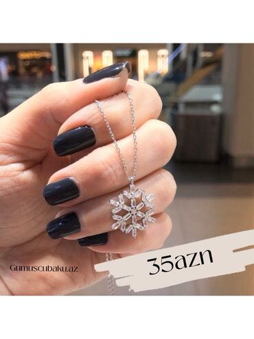 Boyunbağılar: Zərif dizaynlı qadın boyunbağıları - Qardan çiçəyi formalı asma — 1