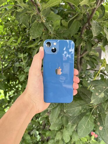 айфон 13 новый: IPhone 13, Б/у, 128 ГБ, Синий, Чехол, 77 %