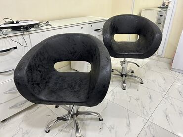 gozel gul sekilleri: Salon üçün fırlanan kreslolar – 3 ədəd - Rəng: qara - Material