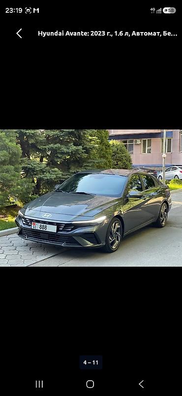 avante 2022: Hyundai Avante: 2023 г., 1.6 л, Автомат, Бензин, Седан — 4