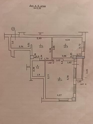 поларис: 1 комната, 57 м², Золотой квадрат Элитка, 5 этаж, Евроремонт — 8