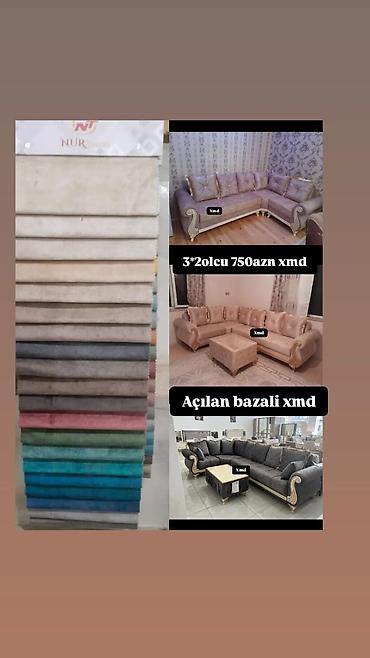 Дом и сад: Sultan künc divan – açılan, bazalı model - Ölçü: 3×2 m - Qiymət: 750 — 2