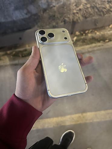 Уюлдук телефондор жана аксессуарлар: IPhone 14 Pro Max, Колдонулган, 128 ГБ, White Titanium, Коргоочу айнек, 100 % — 1