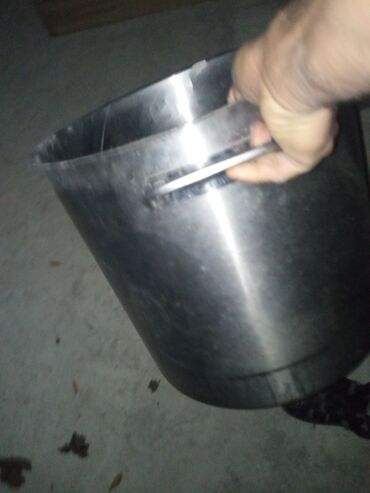 Tava-qazan dəstləri: Qazan, rəng - Gümüşü, Paslanmayan polad, Türkiyə — 17