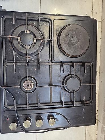 Mətbəx üçün qaz-elektrik kombinə edilmiş ocaq paneli Xüsusiyyətlər: -