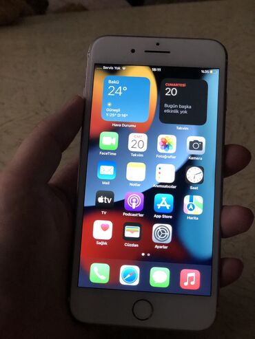 Apple iPhone: İphone 7 plus nömre yeri işlemir,pil 74 deyişilmeyib 32 gb yaddas