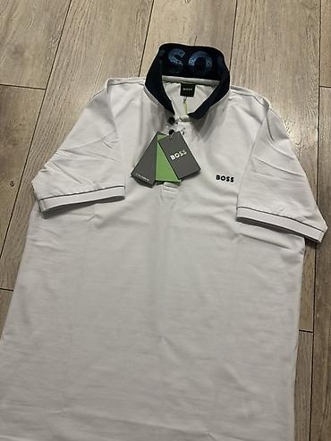 Мужская футболка, XL, Boss, Новый, цвет - Белый