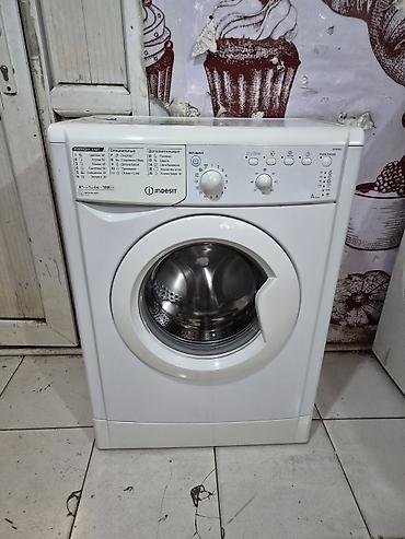 kohnə tikiş maşını: Paltaryuyan maşın Indesit, 6 kq, İşlənmiş, Avtomat, Qurutma var, Pulsuz çatdırılma, Ödənişli çatdırılma — 2