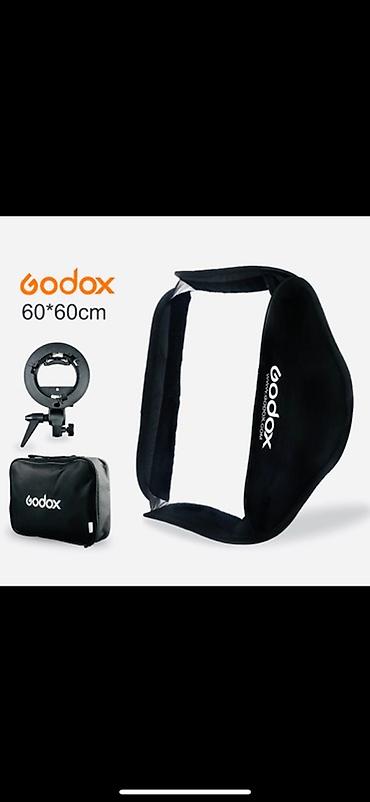 godox mini pioneer 200: Godox 60×60 sm sürətli quraşdırılan softbox (S-type Bracket ilə) + — 1