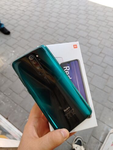 Redmi Note 8 Pro, 64 ГБ, цвет - Зеленый, Гарантия, Отпечаток пальца, Две SIM карты