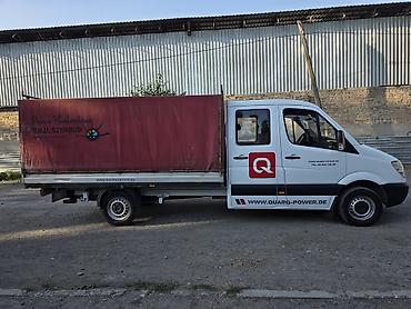 транс: Mercedes-Benz Sprinter тентованный бортовой, двухрядная кабина — 3