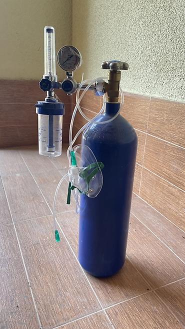Tibbi oksigen balonu və komplekt - Mavi metal oksigen balonu, üst lalafo.az -da Tibbi oksigen balonu və komplekt - Mavi metal oksigen balonu, üst