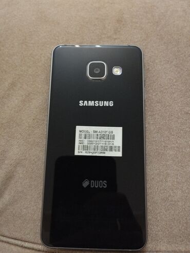 samsung galaxy a3 2016 islenmis: Samsung Galaxy A3 2016, 16 GB, rəng - Qara, Zəmanət, Sensor, İki sim kartlı
