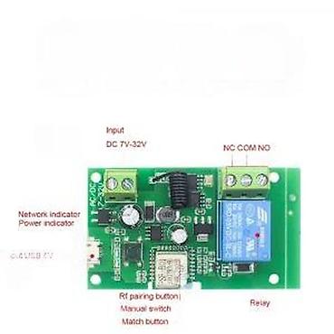 Ostali elektro materijali: Wi‑Fi pametni relejni modul 1CH (Ewelink) Opis: - Jednokanalski Wi‑Fi — 7