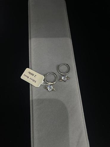 Серебряные серьги: Серебряные серьги, Проба 925, Фианит, Женские — 5