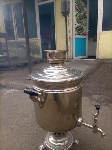 Техника для кухни: Klassik kömür/sobada yanan samovar - Material: cilalı metal — 5