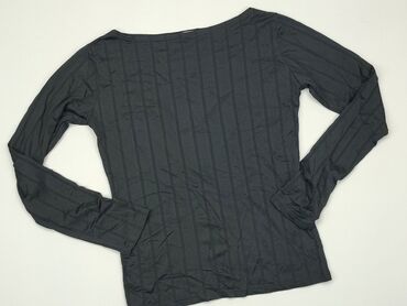 czarne bluzki z długim rękawem eleganckie: Blouse, M (EU 38), condition - Very good