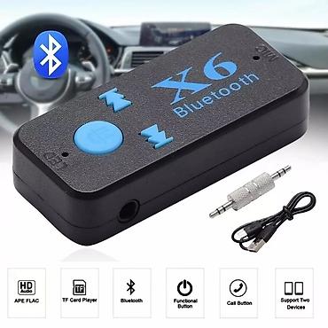 Avtoelektronika: BT - X6 Wireless, Bluetooth AUX adapteri telefonunuzu və ya AUX — 7