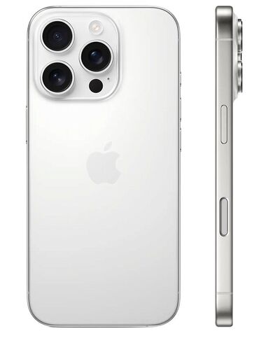 принтер для конспектов: IPhone 16 Pro Max, Колдонулган, 256 ГБ, White Titanium, Коргоочу айнек, Кабель, Куту, 99 %