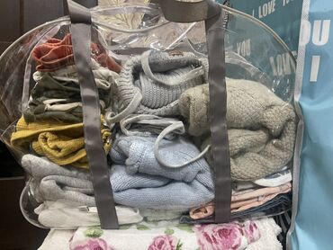 детский комбинезон для новорожденных: Комплект, цвет - Бежевый, Б/у