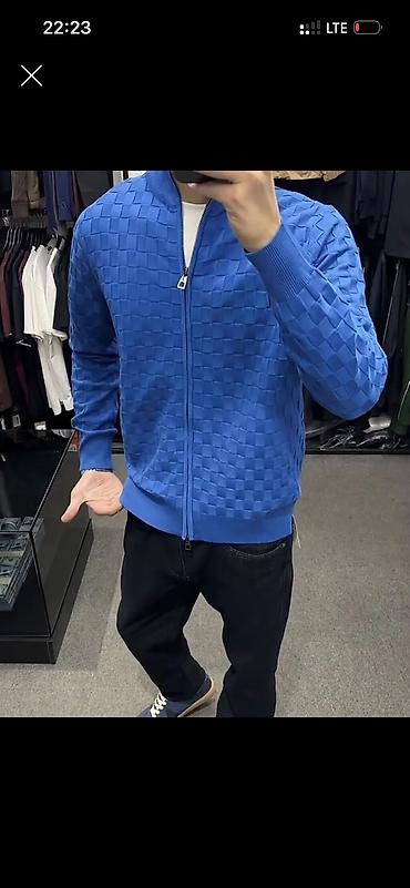 Мужской спортивный костюм, L, XL, Louis Vuitton, Новый, цвет - Голубой, Самовывоз, Платная доставка, Бесплатная доставка