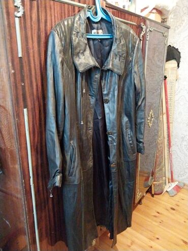 tek pencekler kisi ucun: Palto, 4XL (EU 48), rəng - Qara