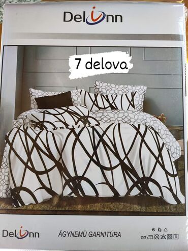 Posteljina: Posteljine pamuk Set sadrzi 7 delova: Cena: 3200 din Jorganska navlaka — 3