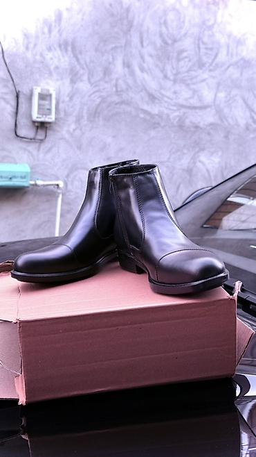 yun corab: Məhsul: Kişi üçün dəri qış botları - Model: Klassik qısa-boğaz (ankle — 1