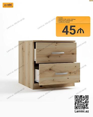 tunba: Tumba – LA MINI - İki çekməcəli kompakt model - Material: ağac — 1