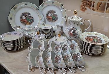 Çay dəsti, Farfor, 12 nəfərlik, Almaniya