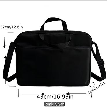 panasonic music centre: Qara rəngli noutbuk çantası - Ölçülər: 43 x 32 x 5 sm (16.93 x 12.6 x — 1