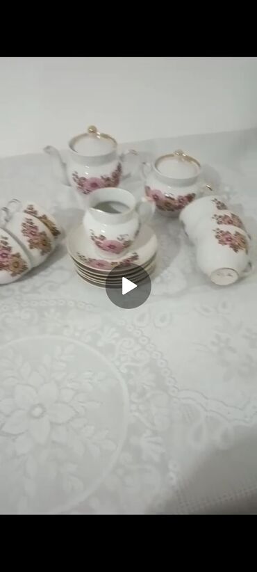 cehizlik qablar qiymetleri: Çay dəsti, 6 nəfərlik, Rusiya