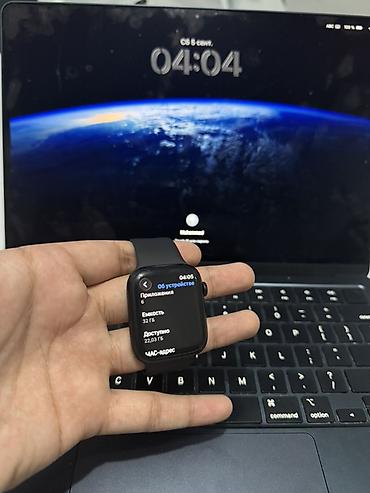 Apple Watch: Apple Watch Series 7 (GPS), номер модели MKNS3ZP/A Характеристики: - — 3