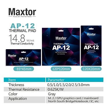 Комплектующие для ПК: TermoPad Maxtor AP-12 Thermal Pad-14.8W/m-k, boz Maxtor AP-12 — 2