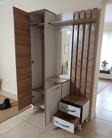 balta: Yeni, 1 qapı, Güzgülü, Ağ, Açılan, Düz dolab — 3