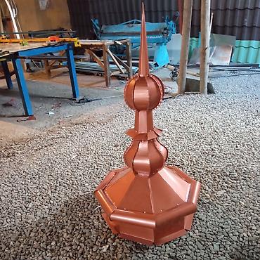 Digər dam örtükləri: Məhsul: Dekorativ dam fiquru (güllə/şpilyo) və qübbə başlığı Təsvir — 6